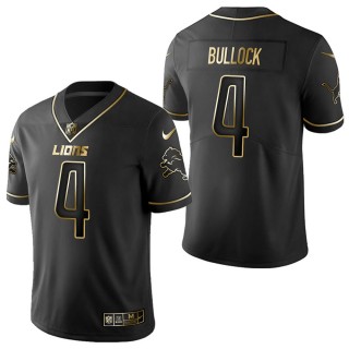 Men's Detroit Lions Randy Bullock Black Golden Edition Jersey