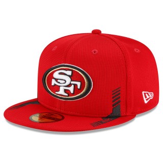 San Francisco 49ers Scarlet 2021 NFL Sideline Home 59FIFTY Hat