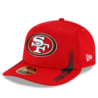 San Francisco 49ers Scarlet 2021 NFL Sideline Home Low Profile 59FIFTY Hat