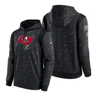 Buccaneers Charcoal 2021 NFL Crucial Catch Therma Pullover Hoodie