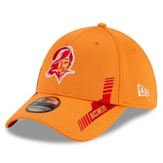 Tampa Bay Buccaneers Orange 2021 NFL Sideline Home Historic Logo 39THIRTY Hat