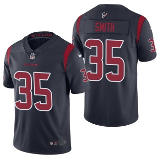 Men's Houston Texans Tremon Smith Navy Color Rush Limited Jersey
