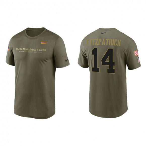 2021 Salute To Service Men's Washington Ryan Fitzpatrick Olive Legend Performance T-Shirt