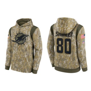 Men's Adam Shaheen Miami Dolphins Camo 2021 Salute To Service Therma Hoodie