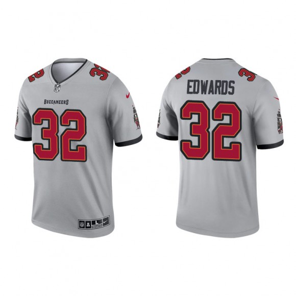 Mike Edwards Gray 2021 Inverted Legend Buccaneers Jersey