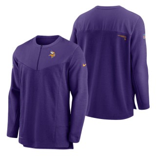 Minnesota Vikings Nike Purple Sideline Half-Zip UV Performance Jacket