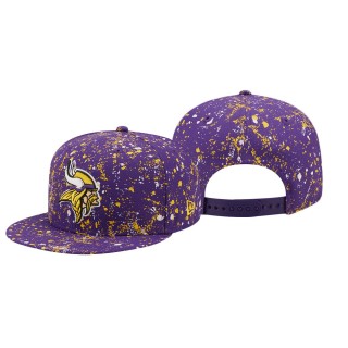 Minnesota Vikings Purple Splatter 9FIFTY Hat