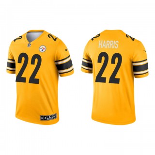 Najee Harris Gold 2021 Inverted Legend Steelers Jersey