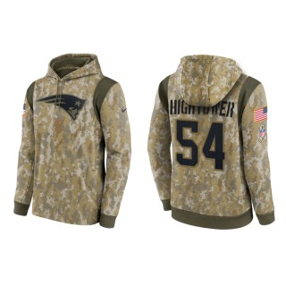 Men's Dont'a Hightower New England Patriots Camo 2021 Salute To Service Therma Hoodie