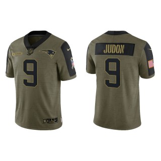 Men's Matthew Judon New England Patriots Olive 2021 Salute To Service Limited Jersey