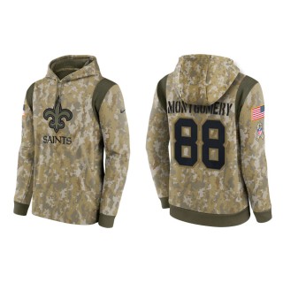 Men's Ty Montgomery New Orleans Saints Camo 2021 Salute To Service Therma Hoodie