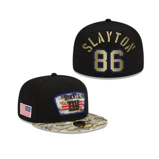 Men's Darius Slayton New York Giants Black Camo 2021 Salute To Service 59FIFTY Fitted Hat