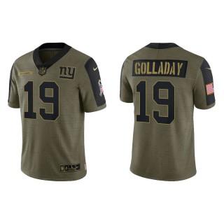 Men's Kenny Golladay New York Giants Olive 2021 Salute To Service Limited Jersey