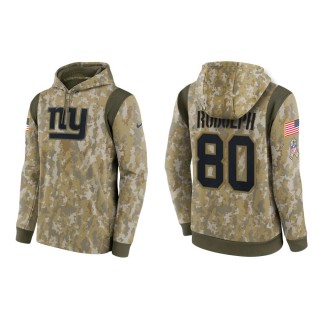 Men's Kyle Rudolph New York Giants Camo 2021 Salute To Service Therma Hoodie