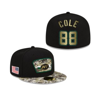 Men's Keelan Cole New York Jets Black Camo 2021 Salute To Service 59FIFTY Fitted Hat