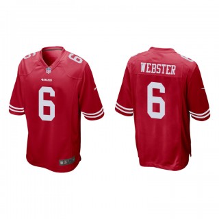 Nsimba Webster Scarlet Game 49ers Jersey