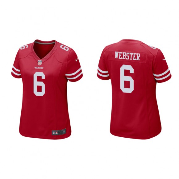 Nsimba Webster Scarlet Game 49ers Women's Jersey