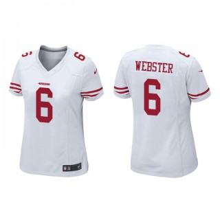 Nsimba Webster White Game 49ers Women's Jersey