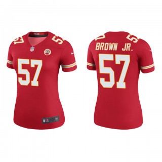 Orlando Brown Jr. Red Color Rush Legend Chiefs Women's Jersey