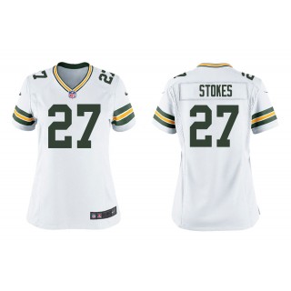 Women's Eric Stokes Green Bay Packers White 2021 NFL Draft Jersey