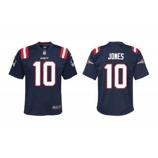 Youth Mac Jones New England Patriots Navy 2021 NFL Draft Jersey