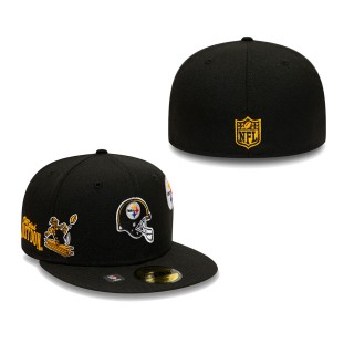 Pittsburgh Steelers Black Just Don 59FIFTY Hat