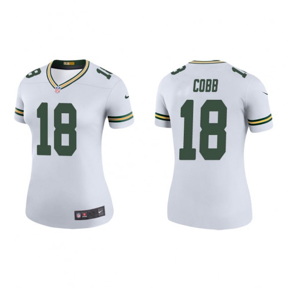 Randall Cobb White Color Rush Legend Packers Women's Jersey
