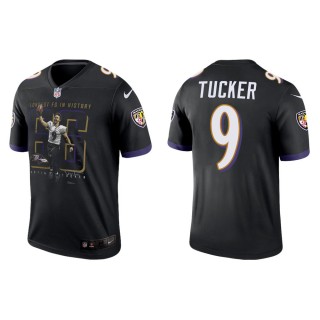 Ravens Justin Tucker Longest Field Goal Black Legend Jersey