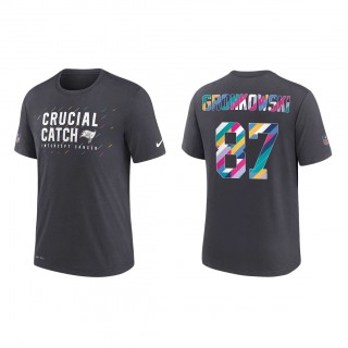 Rob Gronkowski Tampa Bay Buccaneers Nike Charcoal 2021 NFL Crucial Catch Performance T-Shirt