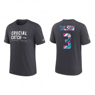 Russell Wilson Seattle Seahawks Nike Charcoal 2021 NFL Crucial Catch Performance T-Shirt