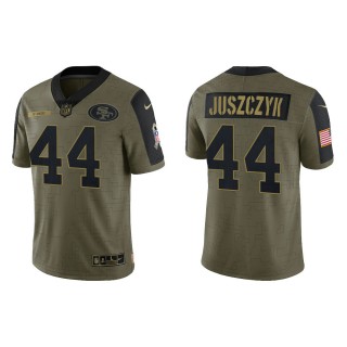 Men's Kyle Juszczyk San Francisco 49ers Olive 2021 Salute To Service Limited Jersey