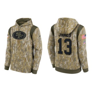 Men's Richie James San Francisco 49ers Camo 2021 Salute To Service Therma Hoodie