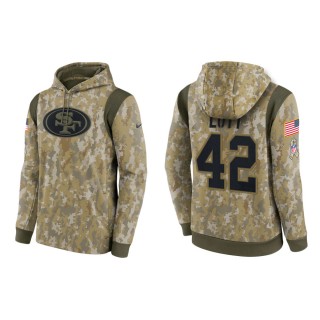 Men's Ronnie Lott San Francisco 49ers Camo 2021 Salute To Service Therma Hoodie