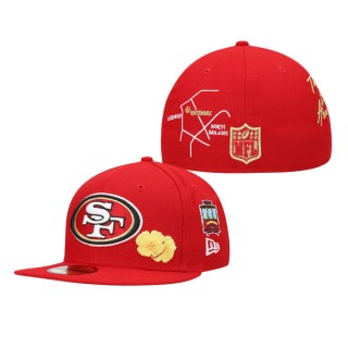San Francisco 49ers Scarlet City Transit 59FIFTY Fitted Hat