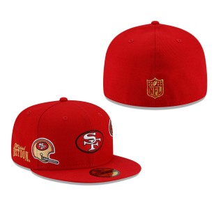 San Francisco 49ers Scarlet Just Don 59FIFTY Hat
