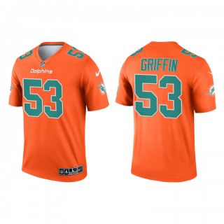 Shaquem Griffin Orange 2021 Inverted Legend Dolphins Jersey