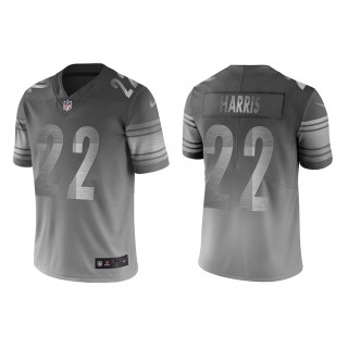 Men's Najee Harris Pittsburgh Steelers Silver Gray City Edition Jersey