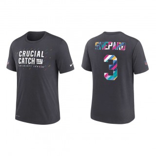 Sterling Shepard New York Giants Nike Charcoal 2021 NFL Crucial Catch Performance T-Shirt