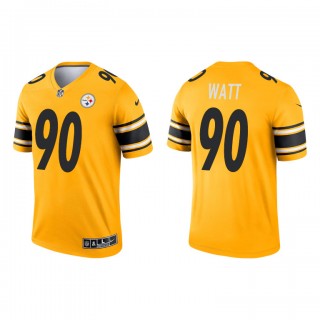 T.J. Watt Gold 2021 Inverted Legend Steelers Jersey