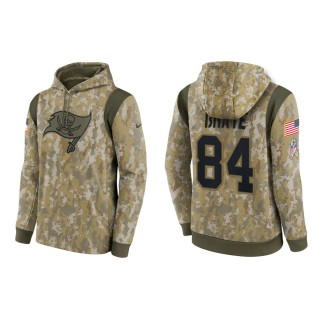 Men's Cameron Brate Tampa Bay Buccaneers Camo 2021 Salute To Service Therma Hoodie