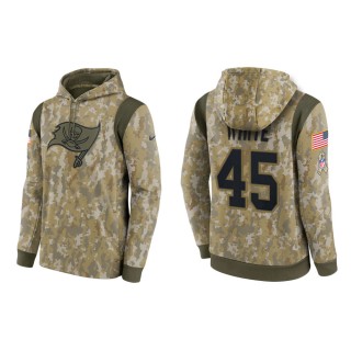Men's Devin White Tampa Bay Buccaneers Camo 2021 Salute To Service Therma Hoodie