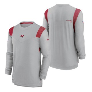 Tampa Bay Buccaneers Nike Gray Sideline Player UV Performance Long Sleeve T-Shirt
