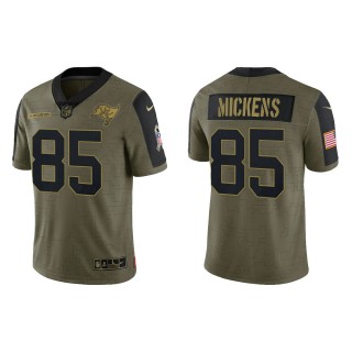 Men's Jaydon Mickens Tampa Bay Buccaneers Olive 2021 Salute To Service Limited Jersey