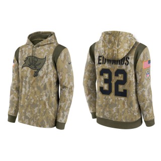 Men's Mike Edwards Tampa Bay Buccaneers Camo 2021 Salute To Service Therma Hoodie