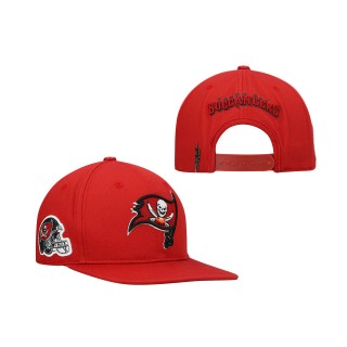 Tampa Bay Buccaneers Pro Standard Red Logo II Snapback Hat