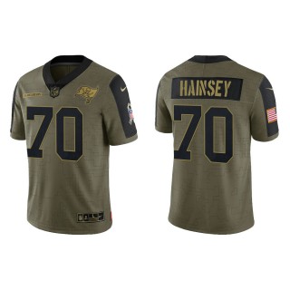 Men's Robert Hainsey Tampa Bay Buccaneers Olive 2021 Salute To Service Limited Jersey