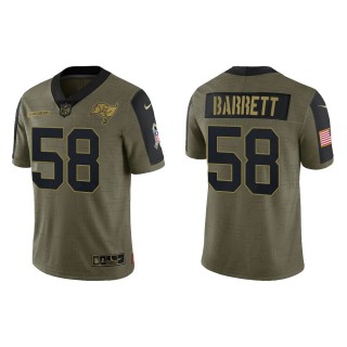 Men's Shaquil Barrett Tampa Bay Buccaneers Olive 2021 Salute To Service Limited Jersey
