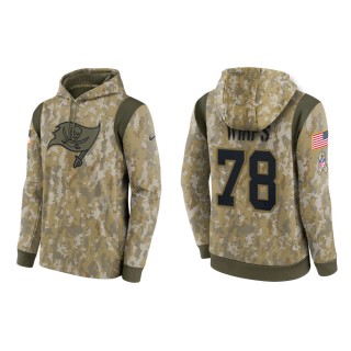 Men's Tristan Wirfs Tampa Bay Buccaneers Camo 2021 Salute To Service Therma Hoodie