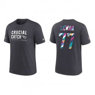 Taylor Lewan Tennessee Titans Nike Charcoal 2021 NFL Crucial Catch Performance T-Shirt