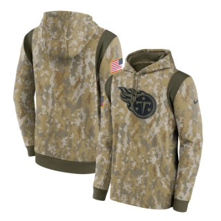 2021 Salute To Service Titans Camo Therma Performance Pullover Hoodie